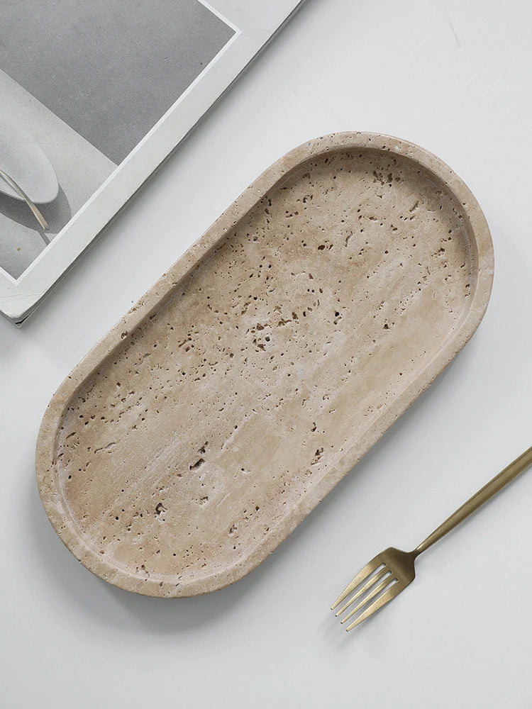 Travertin-bakke i natursten stylet — Bo Studio