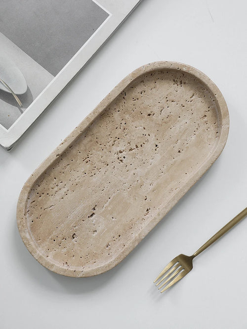 Travertin-bakke i natursten stylet — Bo Studio